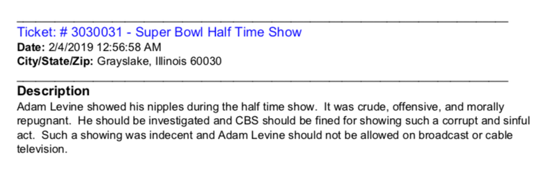Illustration for article titled America Vs. Adam Levine's Nipples: All The FCC Viewer Complaints About The Super Bowl Halftime Show